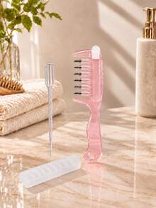 1pc New Hair Liquid Guide Comb, Portable Mini Hair Oil Comb, Lightweight Scalp Massage Care Comb, Daily Hair Nourishing, Anti-Frizz, Tighten Scalp, Anti-Static - Multicolor - View 12