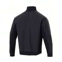 Adidas Men's Windproof Casual Sports Basic Versatile Solid Color Woven Business Casual Warm Jacket - Black - View 5