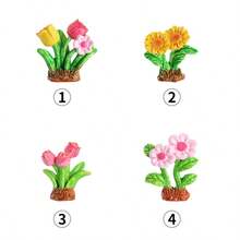 Cute Realistic Plant Micro Landscape Small Ornament, Car Decoration Flower Mini Decor - Car Ornament - View 5