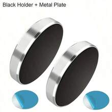 1/2pcs Round Magnetic Phone Holder, Strong Magnetic Suction Firmly Holds Phone, Compatible With Most Phone Models, Easy Installation Without Complex Tools, Flexible Placement In Car, Stable On Bumpy Roads, Perfect For Navigation And Watching Videos, Great Car Accessory - Round Magnetic Mount - View 12