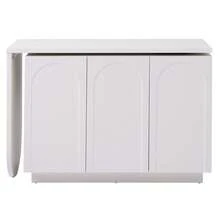 Old SKU: LY316604AAA-L-Shaped Rotating Computer Desk, Office Desk, Vanity, White 110 Cm - White - View 10