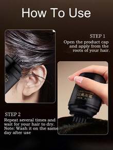 1pc White Hair Coloring Brush, Non-Stick Scalp, Waterproof & Sweat-Resistant Quick Drying Hair Dye Applicator - Multicolor - View 2