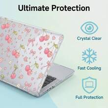 1pc Transparent Crystal Shockproof Protective Case, Suitable For MacBook, Fully Transparent Hard PC Shell With Ventilation Holes, Snug Fit Laptop Shell, Compatible With 13 Neo/13.3 Air/13.3 Pro/13.6Air/14.2 Pro/15Air/16.2Pro - View 3