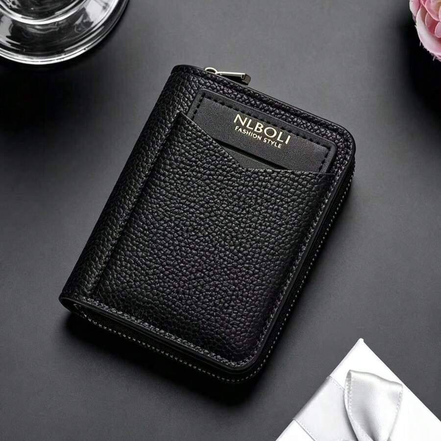 Unisex Accordion Card Holder, Multi-Slot Portable Coin & Bank Card Wallet, Durable Leather ID & Business Card Organizer Small Pouch - Multicolor - View 1
