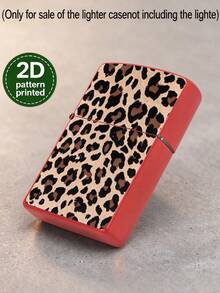 1pc 2D High-Definition Printed Creative Leopard Print Lighter Case, Anti-Collision Pressure-Resistant Lightweight Design, High-Precision Texture Printing, Classic Leopard Stripe Pattern, Perfect Gift For Father, Christmas Gift, Christmas Decoration, Travel Essential, Holiday Essential - Multicolor - View 9