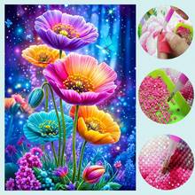 1pc DIY Diamond Painting Floral Embroidery Home Decor Full Drill 30*40cm/40x50cm - Sets - View 8