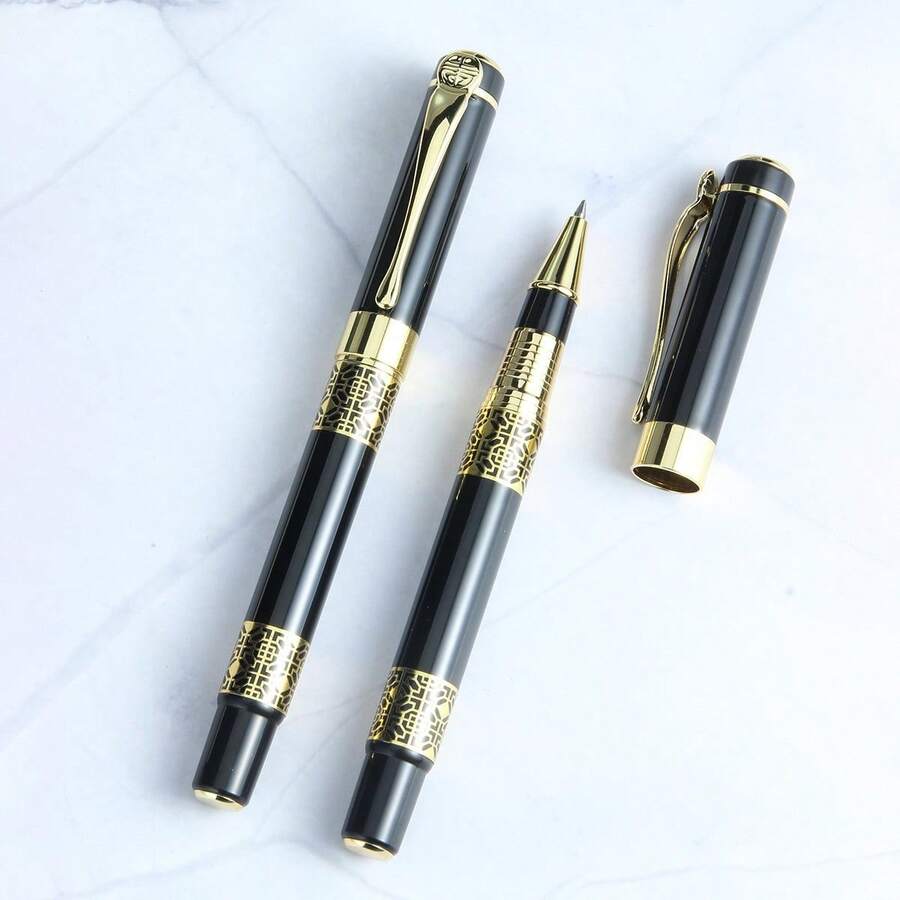 1pc Vintage Premium Business Pen, Exquisite Nib, Back To School Essential (Ink Not Included) - A - View 1