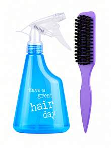 Hair Styling Tool Set, Includes Spray Bottle And Tail Comb, Practical Hair Accessories, Suitable For Detangling, Smoothing, Sectioning And Creating Daily Hairstyles, Lightweight And Portable, Suitable For Women's Home, Salon And Travel Use - Multicolor - View 9
