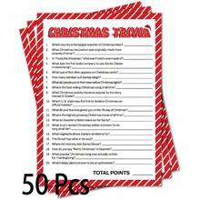 Christmas Trivia Game Cards, Suitable For Adults, Office, Group Activities On Thanksgiving And Various Holiday Events, A Relaxing And Fun Party Game - A - View 7