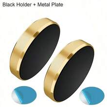 1/2pcs Round Magnetic Phone Holder, Strong Magnetic Suction Firmly Holds Phone, Compatible With Most Phone Models, Easy Installation Without Complex Tools, Flexible Placement In Car, Stable On Bumpy Roads, Perfect For Navigation And Watching Videos, Great Car Accessory - Round Magnetic Mount - View 17