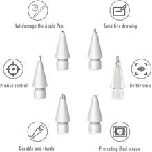 6pcs Replacement Tips For Apple Pencil, Made Of Durable Metal Material, Compatible With 1st Generation And Pencil Pro. - Multicolor - View 9