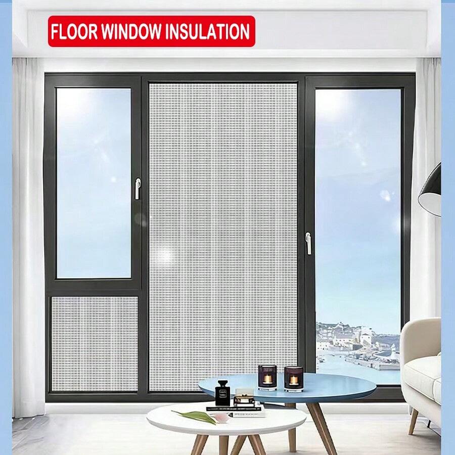 Bông cách nhiệt cửa sổ lớp kép hút chân không phủ giấy nhôm, không cần khoan, giữ ấm, chống nước, cách âm và chống lạnh, dễ cắt và lắp đặt, phù hợp cho cửa sổ gia đình, bảo vệ quyền riêng tư - bạc - Xem 1
