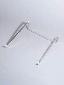 1pc Aluminum Alloy Laptop Stand, Ergonomic Detachable Laptop Riser, Silver And Black Optional - View 5