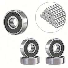 1 buah/5 buah/10 buah Bearing Skateboard Miniatur, Bearing Bola Alur Dalam, Struktur Gesekan Rendah Kecepatan Tinggi, Cocok Untuk Roda Skateboard, Sepatu Roda, Peralatan Kecil, Bola Baja Presisi yang Sesuai dengan Putaran Halus, Mengurangi Hambatan Lengket, Membuat Roda Berjalan Lebih Mudah dan Lancar - MultiWarna - View 9