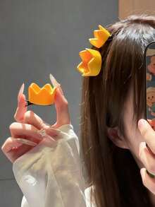 4pcs Cute Mini Crown Hair Clips, Durable And Non-Damaging, Sweet And Lovely Hair Accessories For Women And Girls, Suitable For Daily Wear, School - Multicolor - View 2
