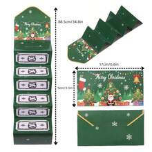 6pcs Self-Sealing Christmas Red Envelope Wallet Set, Multi-Slot Cash & Card Organizer, Suitable For Holiday Budget Management, Family Cash Gift Storage, Office Use, Combines Self-Sealing Wallet & Budget Wallet Functions - Multicolor - View 13