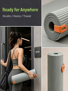 2pcs Yoga Mat Storage Clips, Easy Snap, Secure Lock, Prevent Yoga Mat From Unrolling Without Tying, Home Fitness Accessories, Multi-Functional Storage Clips, Multiple Colors Available - Multicolor - View 3