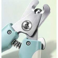 1pc Pet Nail Clipper, Universal Cat And Dog Nail Trimmer, Anti-Cut Design, Beginner-Friendly Pet Nail Grooming Tool, Precise Trimming To Prevent Over-Cutting, Suitable For Small And Medium Dogs And Cats Daily Grooming Care, Pet Care Tool And Holiday Gift - single hole - View 4