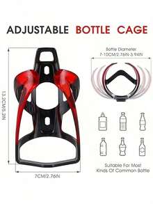1pc Bicycle Water Bottle Holder, Large Capacity Stable Water Bottle Holder, Highly Attractive Gradient Color, Portable Quick Installation, Mountain Bike Road Bike Cycling Water Cup Holder Accessory - Multicolor - View 6