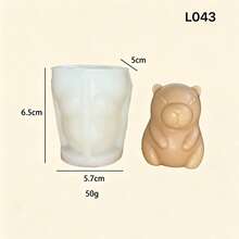 Capybara Figurine Candle Silicone Mold - Suitable For Scented Candles, Soap, Resin, Polymer Clay, Plaster Crafts - Reusable Silicone Mold For Crafts - Capybara - View 2