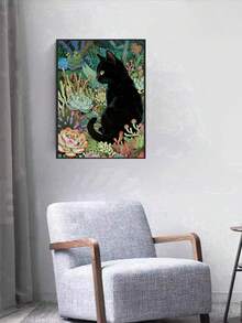 1pc DIY Diamond Painting Sticker Embroidery Animal Cat Starry Sky Home Decor Full Drill 30*40cm/40x50cm - Sets - View 3
