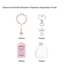 4/12/24/30/40/120pcs/Set Mini Rose Prayer Beads Angel First Communion Baptism Party Favors, Suitable For Various Party Gifts - Multicolor - View 24