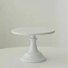 1pc Metal Cake Stand - 8/10/12 Inch White Dessert Display Rack, Suitable For Wedding Birthday Party Decoration, Cake Decoration Supplies, Dessert Table Centerpiece, Cake Tray, Pastry Rack, Snack Stand, Tall White Iron Art Dessert Table Display Rack, Can Be Used For Cold Buffet And Tea Break, Wedding Table Decoration - Multicolor - View 10