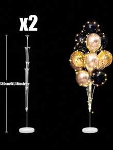 2/1pc Independent Balloon Column Support Set, Can Hold Multiple Balloons, Suitable For Wedding Venue Decorations, Birthday Party Decorations, Graduation Ceremony Decorations, Various Holiday Celebration Setups, And Banquet Venue Atmosphere Creation. - one-size - View 12