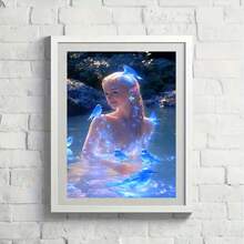Diamantmålarsätt för vuxna, full rund diamantmålning, DIY handgjort set (utan ram, flera storlekar) - rund diamant - Visa 4