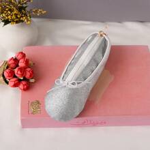 Ballet Shoe Shaped Cosmetic Bag, Portable Makeup Pouch For Dance Training, Ballet Class & Performance, Zipper Makeup Organizer For Brushes, Hair Accessories & Small Essentials - Multicolor - View 9