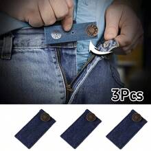 3/4Pcs Adjustable Waist Extender, Easy To Use Extension Buckle And Easy To Install And Remove, Jeans Waistband Extension And Expansion, Button-Style Waist Extender And Jeans Waist Extender, Suitable For Men And Women Pants - Multicolor - View 15