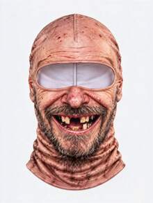 Old Man Ski Mask Funny Realistic Face Balaclava 3D Creative Mask For ...