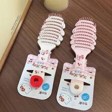 Panini Hello Kitty Hollow Comb High Crown Comb Fluffy Anti-Static Rib Comb Massage Detangling - Cat - View 3