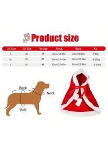 1PC Pet Supplies Christmas Cat Dog Cape New Year Pet Costume Photo Props - Red - View 9