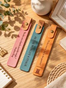 1 Set Personalized Writing Bookmark Set, Customized Metal Ballpoint Pen And Bookmark, 2-In-1 Metal Stylus With Retractable Design, Customizable Name, Blessing Phrases, Teacher's Day Gift, Wedding Gift, Birthday Gift, Halloween, Christmas Gift, Thank You For Helping Me Grow Gift - Sets - View 8