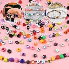 1 Box 24 Grids Colorful Acrylic Round Beads & A-Z Alphabet Letter Beads, Mixed Loose Beads For DIY Bracelet Necklace Keychain Jewelry Making - 24 Slots - View 6