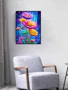 1pc DIY Diamond Painting Floral Embroidery Home Decor Full Drill 30*40cm/40x50cm - Sets - View 3