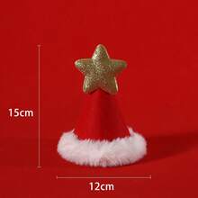 Khăn choàng len đan cho thú cưng màu đỏ Giáng Sinh, họa tiết cây thông Noel và quả bóng hoạt hình, kèm mũ cho mèo và cún con - Nhiều màu - Xem 9