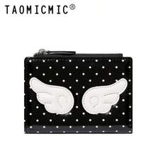 Wrist Wallet, Sweet Angel Wings Polka Dot Bi-Fold PU Wallet, Multiple Card Slots ID Window Zipper Coin Pocket, Portable Fashion Daily Wallet - Multicolor - View 11