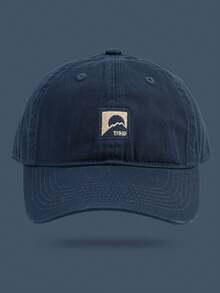 1pc Embroidered Baseball Cap, Unisex Couple Style, Solid Color Soft Top Hat, Adjustable Curved Brim - Multicolor - View 8