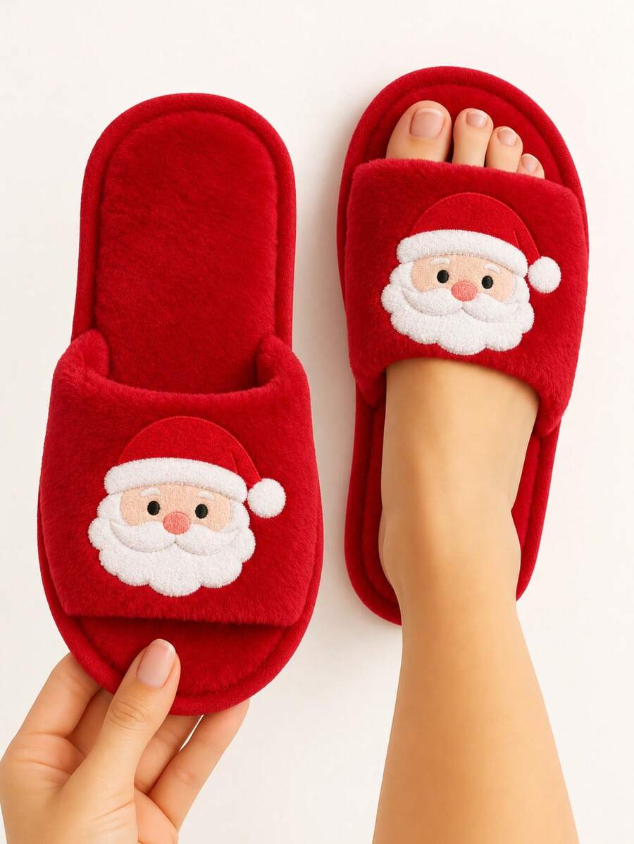 Women Home Slippers - Red - View 1