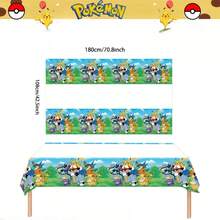 1pc Anime Cartoon Disposable Party Tablecloth, Multiple Character Theme Printed Styles, Thickened PE Material Durable And Tear-Resistant, Waterproof And Oil-Resistant Easy To Wipe, Large Size Covers Regular Tabletop, Convenient To Unfold And Lay, Can Be Discarded Directly After Event Without Cleaning, Suitable For Theme Birthday Parties, Holiday Celebrations, Theme Gatherings And Other Tabletop Decor Scenarios, Multiple Styles Available To Meet Different Style Matching, Highly Attractive Party Decoration Accessory, Suitable For Event Setup, Also Can Be Given As Matching Gift To Friends Who Love Style - Multicolor - View 10