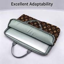 Classic Vintage Pattern Printed Laptop Bag/Briefcase - Made Of Soft Fabric, Compatible With Various Laptop And Tablet Devices, Equipped With External Zipper Pocket And Fixed Handle, Large Capacity Storage, Balancing Protection And Portability, Suitable For Work, Study And Travel, Essential For Daily Commute - Multicolor - View 5