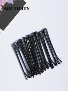 Arcticity 100PCS 5.5CM Black Flat Smiling Face Boxed Integrated Hairpin, Simple And Durable, Boxed Design, Convenient Storage, Is A Must For Women's Daily Commuting To Sort Out Bangs And Messy Hair, Creating A Magic Weapon For Neat Modeling. - White - View 7