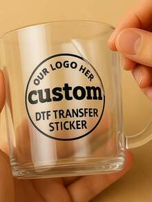 Stiker Transfer UV Kustom, Stiker 3D Warna-warni yang Dipersonalisasi, Stiker Teks Nama Logo Kustom, Label Tempel Tahan Air untuk Kotak Hadiah, Kemasan, Gelas, Botol, DIY Pernikahan & Branding Bisnis - Stiker UV berwarna - View 4