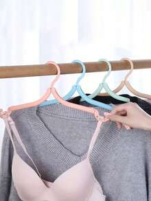 12 Gantungan Baju Lipat untuk Perjalanan, Rak Pengering Bra Anti Selip Hemat Ruang, Gantungan Pakaian Portabel Ukuran Saku, Cocok untuk Perjalanan dan Penggunaan di Rumah - MultiWarna - View 6