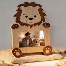 Pet Photo Frame, Fox, Lion, Bear Pattern Photo Frame, Decorative Photo Frame, Cute Multi-Layer Photo Decoration - Teddy Bear - View 7