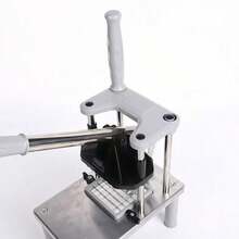 1pc Hand Press French Fry Cutter Potato Slicer For Kitchen Vegetables - Silver - View 3