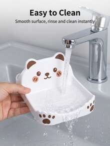 1 Set Pot Lid Holder And Ladle Rest 17.3x8.5cm 6.81x3.35 Inches, Cute Kawaii Bear Paw Kitchen Utensil Tray With Drip Tray Pad, Suitable For Spatula, Ladle, Tongs, Heat-Resistant Countertop Storage Rack, Keep Kitchen Stove Clean - Multicolor - View 3