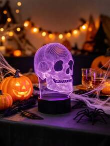 3D Skull LED Night Light - USB Powered, Suitable For Bedroom, Study, Gaming Party Decoration Gift - Night Light - View 9